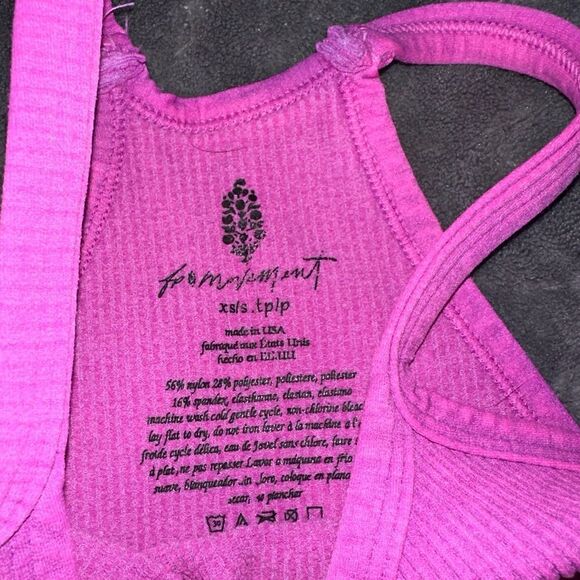 Free People Happiness Run Crop Tank in Pink Size XS/S - Picture 3 of 4